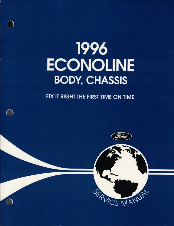 1996 Ford Econoline Service Manual (2 volume set, includes Powertrain/Drivetrain and Body/Chassis)