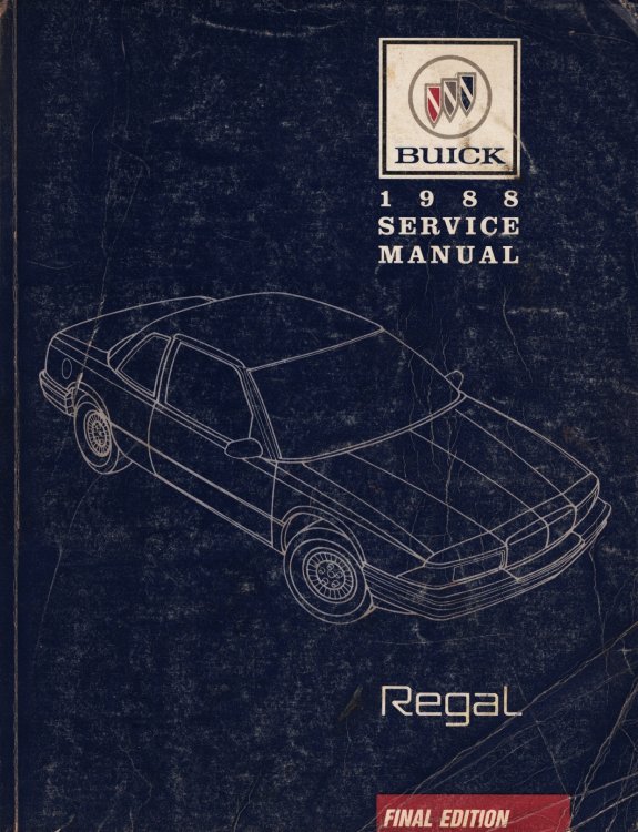 1988 Buick Regal Service Manual (Final Edition)