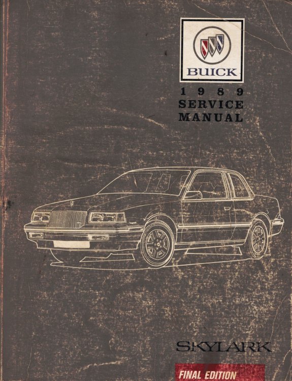 1989 Buick Skylark Service Manual (Final Edition)