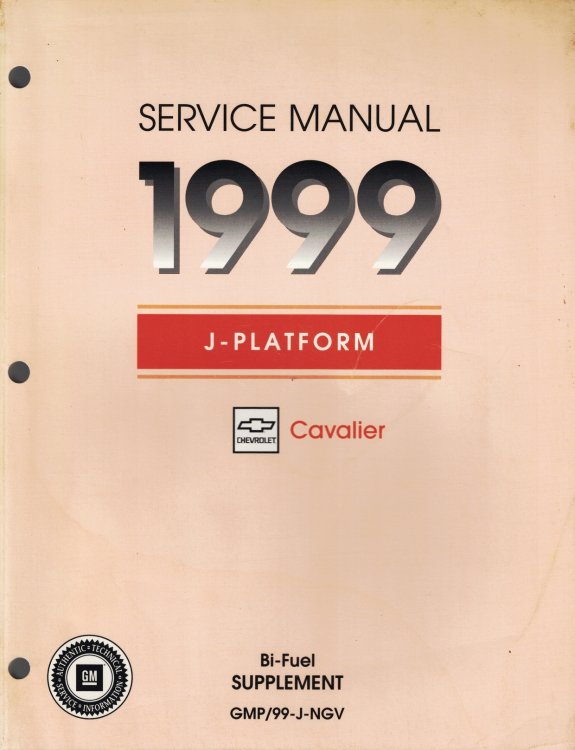 1999 J-Platform - Chevrolet Cavalier Service Manual Bi-Fuel Supplement (CNG)