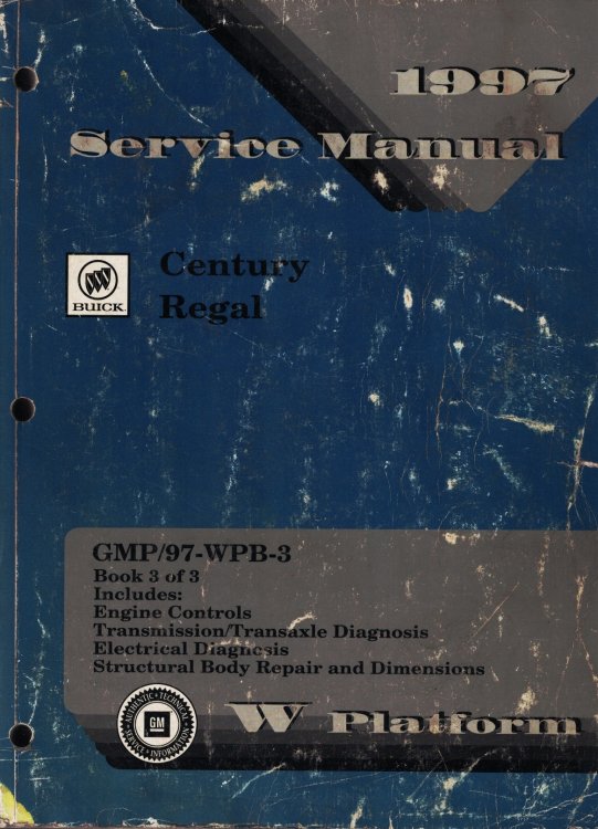 1997 W Platform - Buick Century, Regal Service Manual (Volume 3 Only)