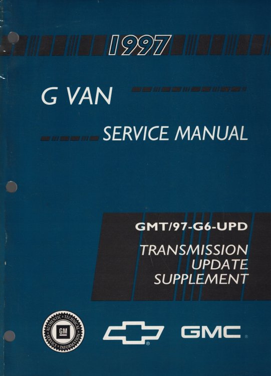 1997 Chevrolet and GMC G Van Service Manual - Transmission Update Supplement