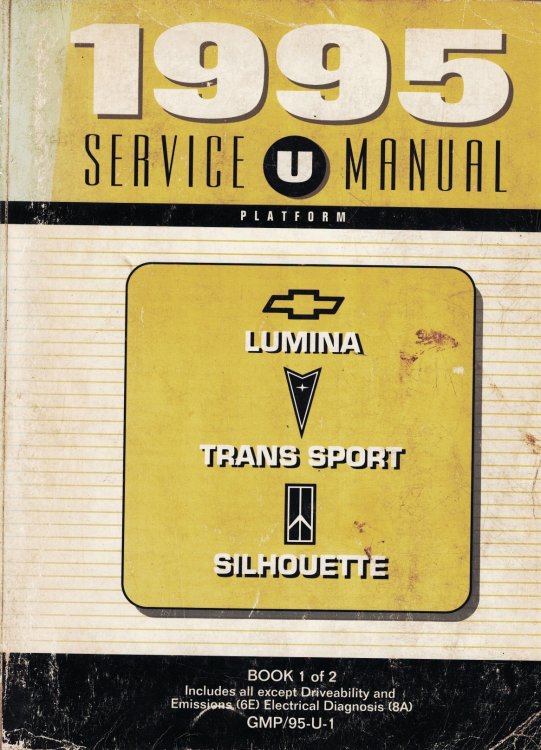 1995 U-Van Platform - Chevrolet Lumina, Pontiac Trans Sport, and Oldsmobile Silhouette Service Manual (2 volume set)