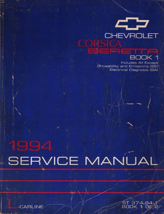 1994 L-Carline - Chevrolet Corsica, Beretta Service Manual (2 volume set)