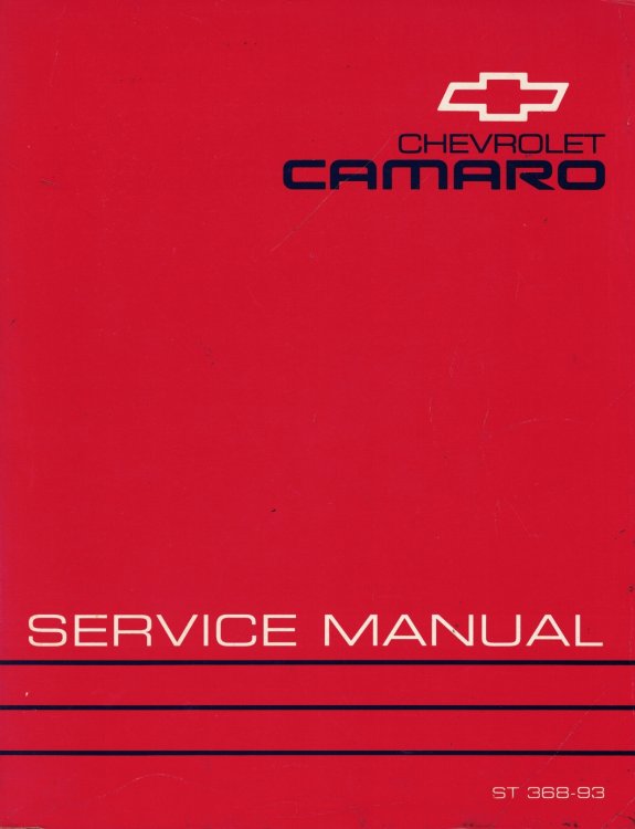 1993 Chevrolet Camaro Service Manual