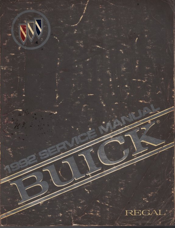 1992 Buick Regal Service Manual
