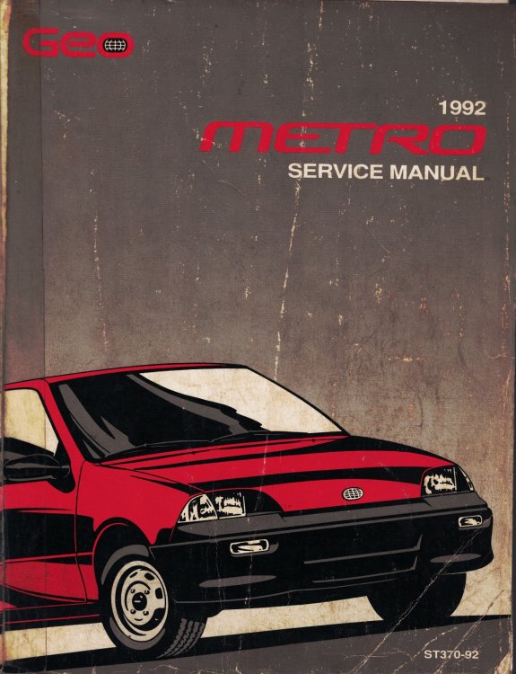 1992 Geo Metro Service Manual