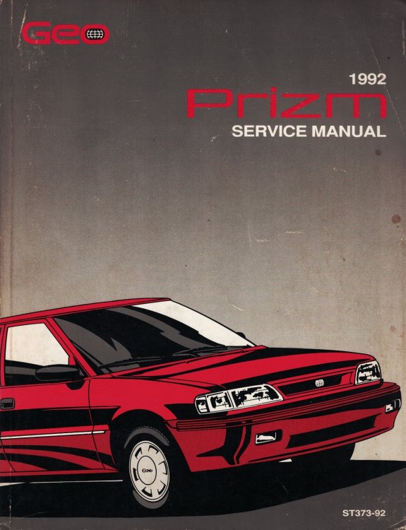 1992 Geo Prizm Service Manual