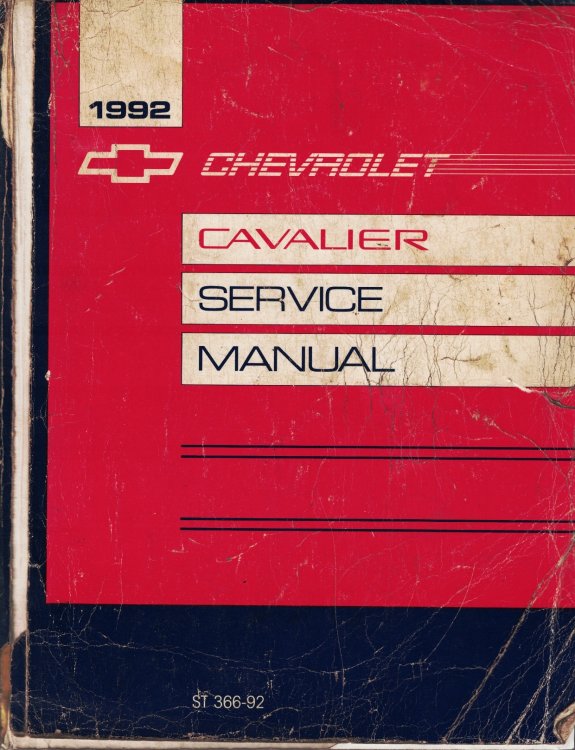 1992 Chevrolet Cavalier Service Manual