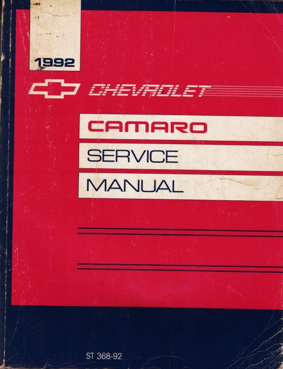 1992 Chevrolet Camaro Service Manual
