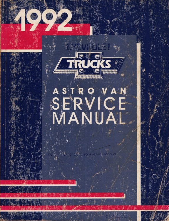 1992 Chevrolet Truck Astro Van Service Manual