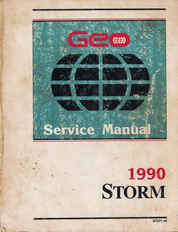 1990 Geo Storm Service Manual - 3 Volume Set - Includes the Service Manual, the Service Manual Supplement, and the Electrical Diagnosis Manual Supplement