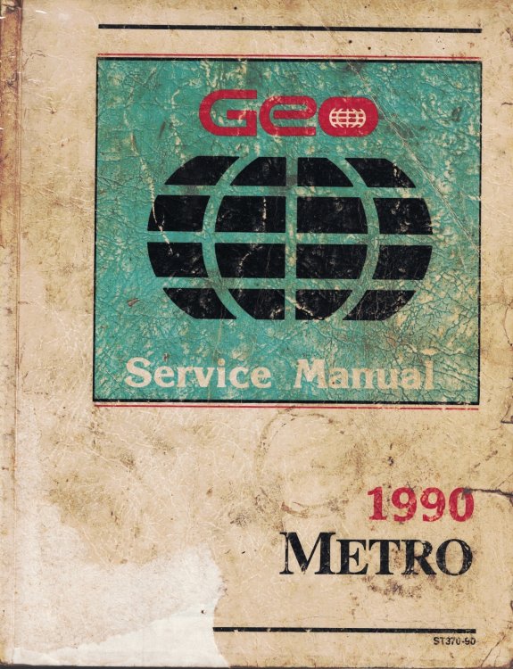 1990 Geo Metro Service Manual - 3 Volume Set - Includes the Service Manual, the Service Manual Supplement, and the Electrical Diagnosis Manual Supplement