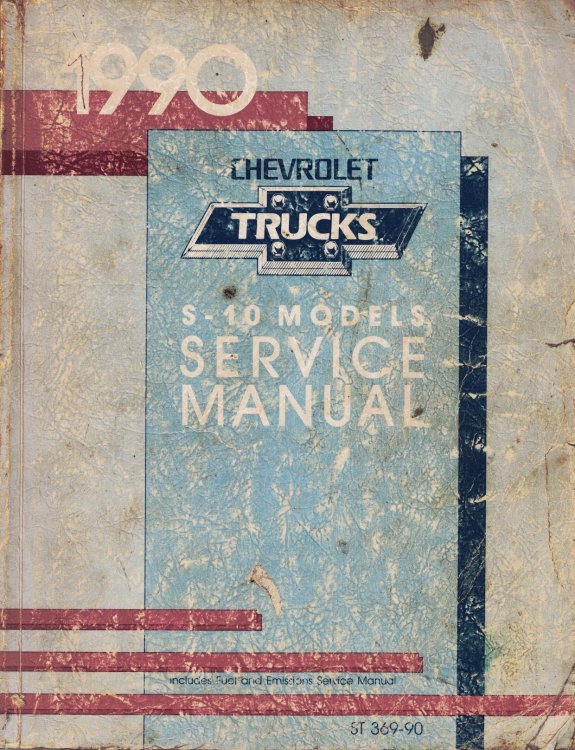 1990 Chevrolet S-10 [S-Truck] Models Service Manual (#ST 369-90)