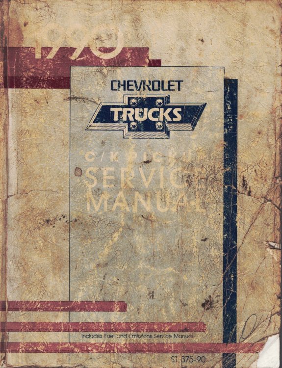 1990 Chevrolet C/K Pickup (Truck) Models Service Manual [One volume - #ST-375-90]