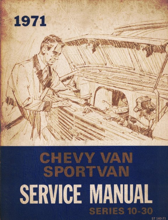 1971 Chevrolet Chevy Van and Sport Van Chassis Service Manual: Series 10-30 [Original]
