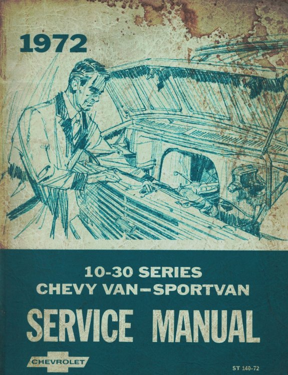 1972 Chevrolet Chevy Van and Sport Van Chassis Service Manual: 10-30 Series [Original]