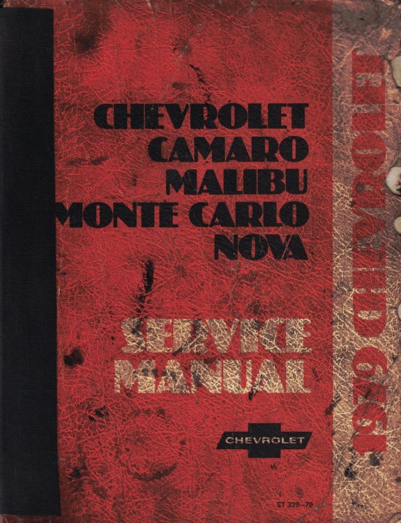 1979 Chevrolet, Camaro, Malibu, Monte Carlo, & Nova Service Manual [Original Service Manual]