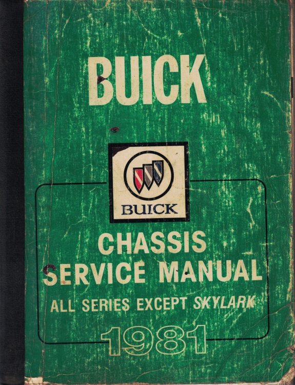 1981 Buick Chassis Service Manual - All Series Except Skylark