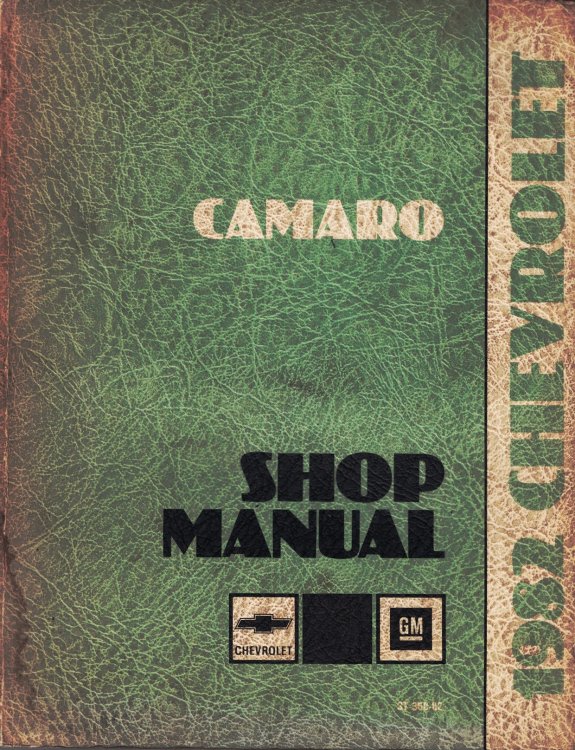 1982 Chevrolet Camaro Shop Manual [Original Service Manual]