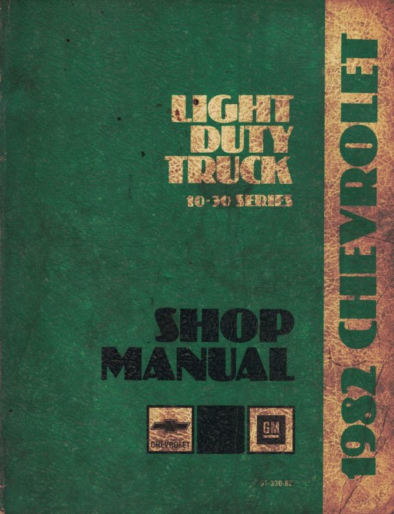 1982 Chevrolet Light Duty Truck (Series 10-35) Shop Manual [Original Service Manual]
