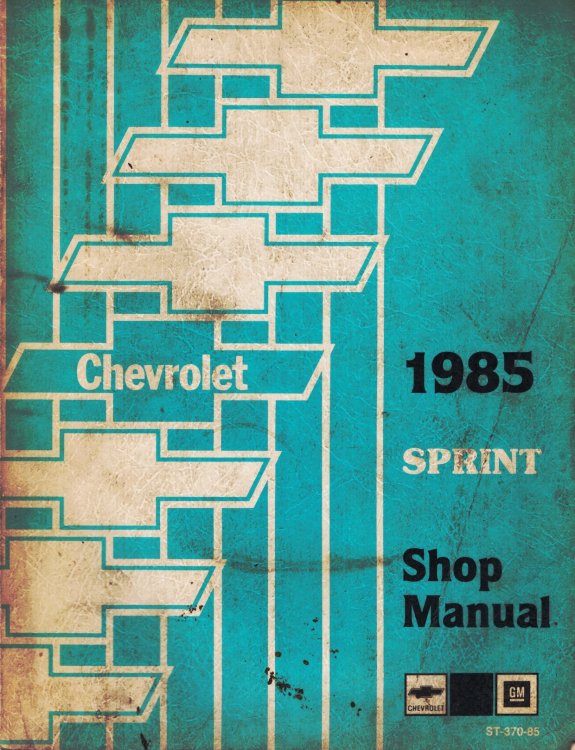 1985 Chevrolet Sprint Shop Manual [Service Manual]