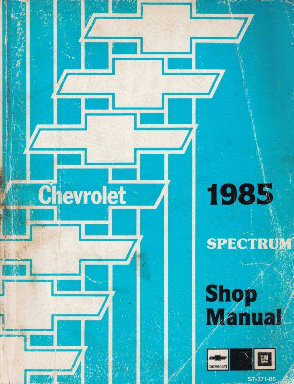 1985 Chevrolet Spectrum Shop Manual [Service Manual]