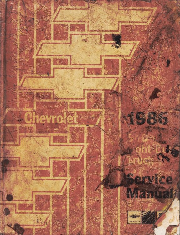Image for 1986 Chevrolet S-10 (S-Truck) Light Duty Truck Service Manual 1986 Chevrolet S-10 (S-Truck) Light Duty Truck Service Manual