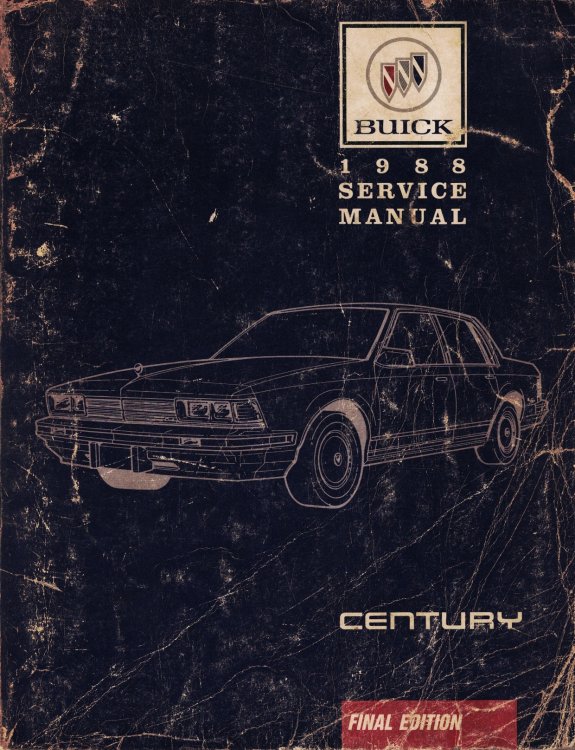 Image for 1988 Buick Century Service Manual (Final Edition) 1988 Buick Century Service Manual (Final Edition)