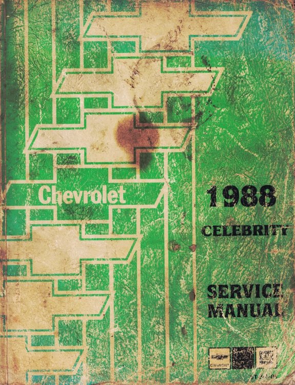 1988 Chevrolet Celebrity Service Manual - 2 Volume Set; includes the 