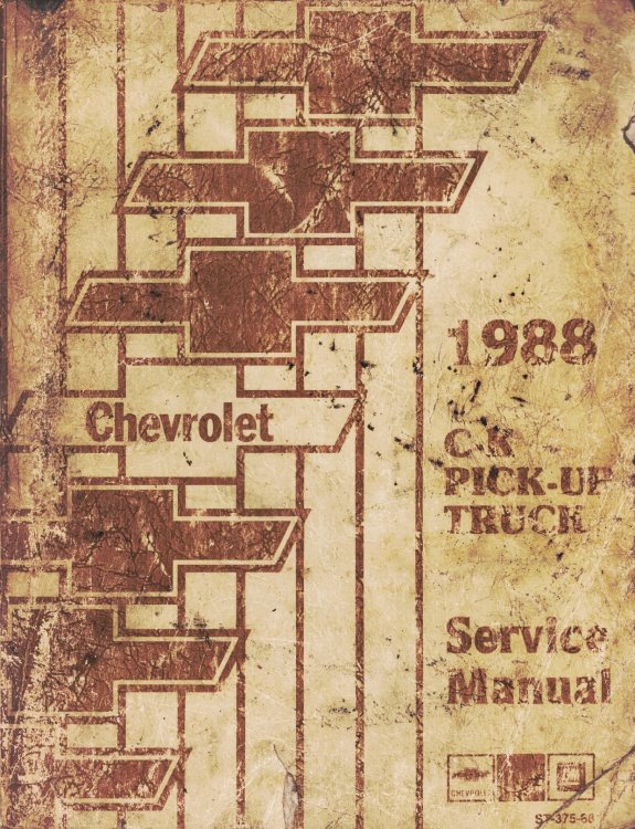 1988 Chevrolet C-K Pick-Up Truck Service Manual - 3 Volume Set; includes the 