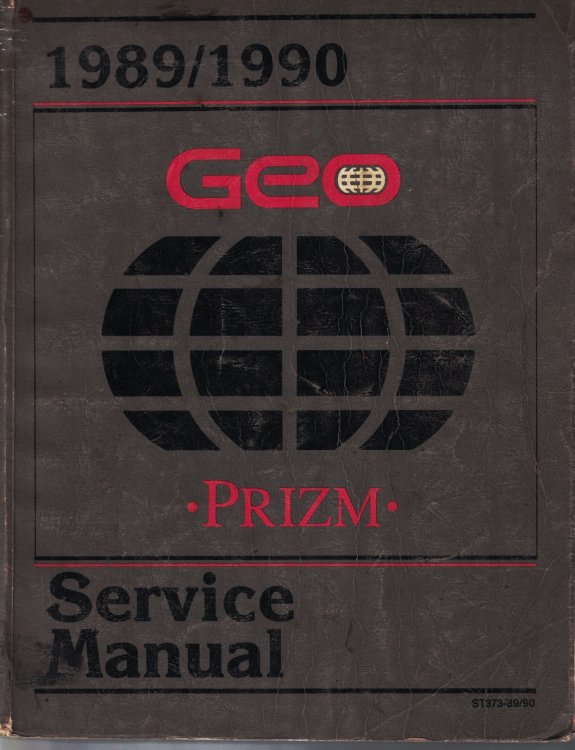1989 / 1990 Geo Prizm Service Manual - 2 Volume Set; includes the 
