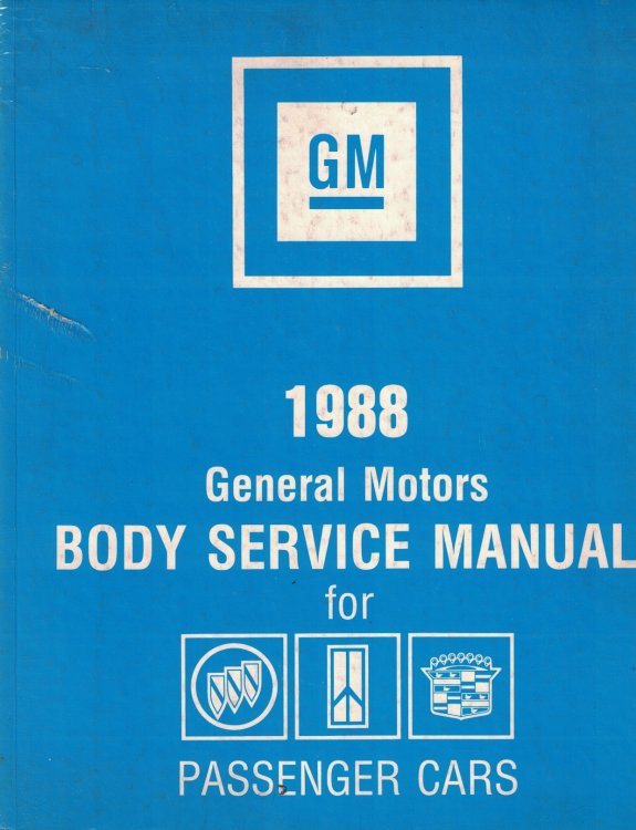 1988 General Motors Body Service Manual for Passenger Cars