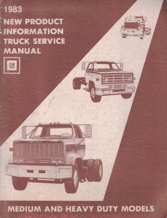 1983 GMC/Chevrolet New Product Information Truck Service Manual - Medium and Heavy Duty Models