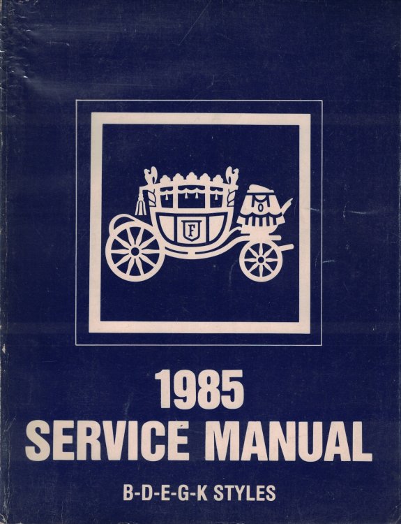1984 Fisher Body Service Manual: B-D-E-G-K Styles [Chevrolet, Pontiac, Oldsmobile, Buick, Cadillac Automobiles] [Original Service Manual]