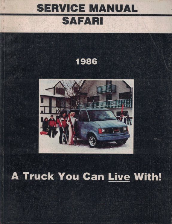 1986 GMC Light Duty Truck Service Manual: M-Van (Safari) Models [Original Service Manual]