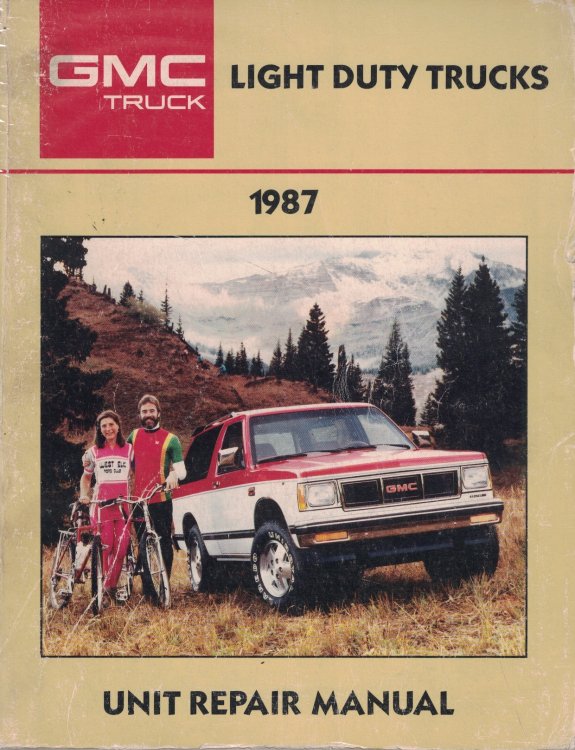 1987 Gmc Light Duty Truck Unit Repair Manual [original Service Manual]