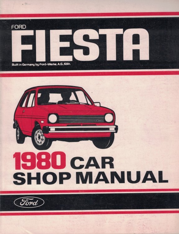 1980 Ford Fiesta Car Shop Manual [Original Service Manual]