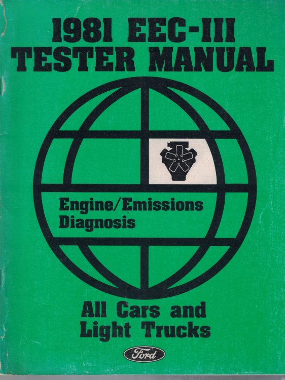 1981 Ford EEC-III Tester Manual, Engine/Emissions Diagnosis (All Cars and Light Trucks)