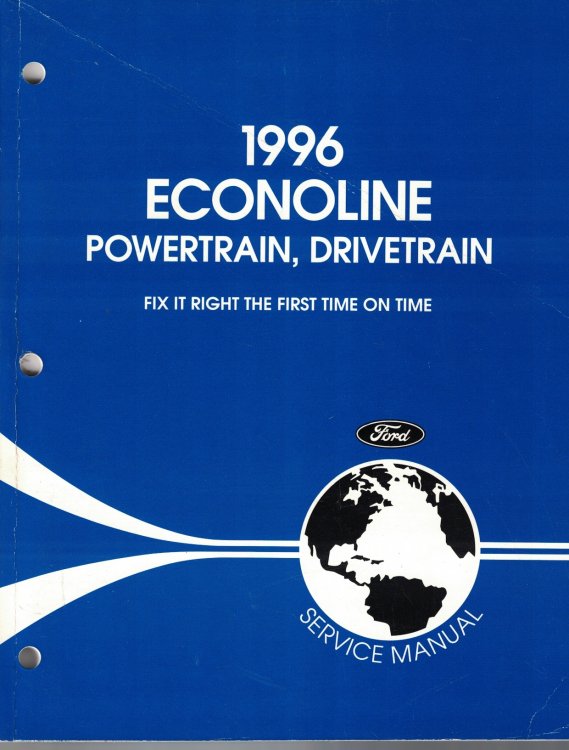 1996 Ford Econoline Powertrain/Drivetrain Service Manual [Original Service Manual] [One Volume Only]