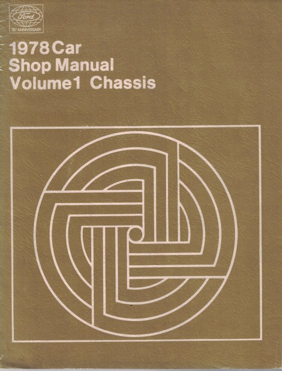 1978 Ford / Mercury / Lincoln Car Shop Manual; 5 Volume Set [Includes: 