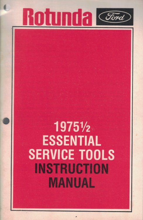 1975-1/2 Ford Essential Service Tools Instruction Manual [Original Manual]