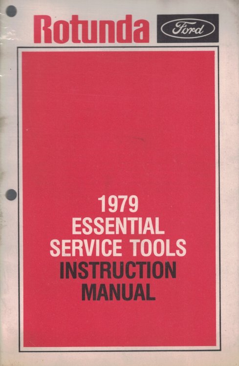 1979 Ford Essential Service Tools Instruction Manual [Original Manual]