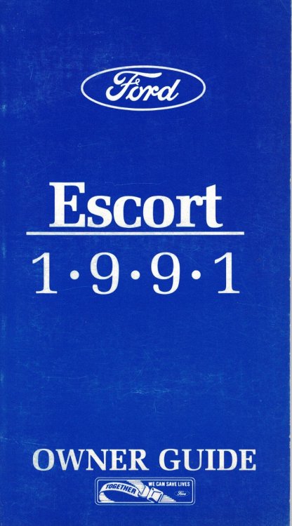 1991 Ford Escort Owner Guide [Original Manual]