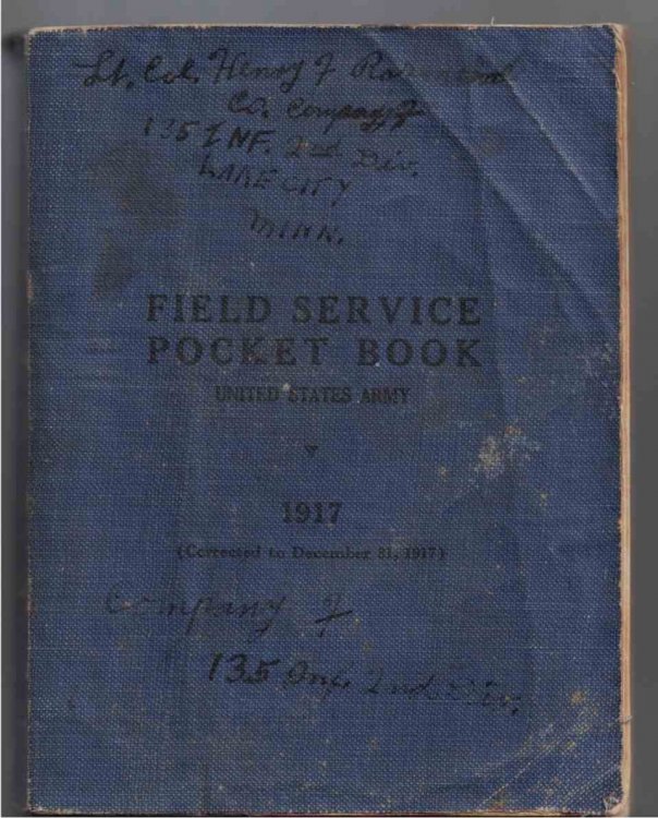 Field Service Pocket Book, United States Army, 1917 - Corrected to December 31, 1917 (Errata)
