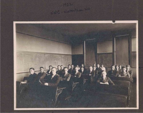 Northwestern College, Watertown, Wisconsin; Classroom Photograph [circa 1922]