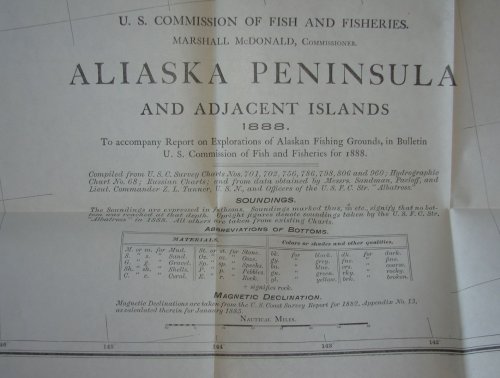 Map of Aliaska Peninsula and Adjacent Islands (1888)