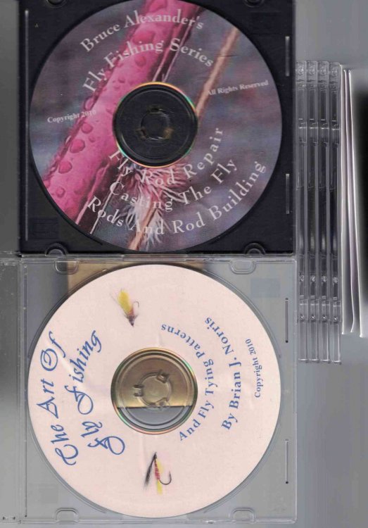 [Lot of 9 DVDs on Fly Fishing] [Jack Dennis; Gary Borger; Brian Norris; Bruce Alexander; Ken Burkholder/Marv Taylor]