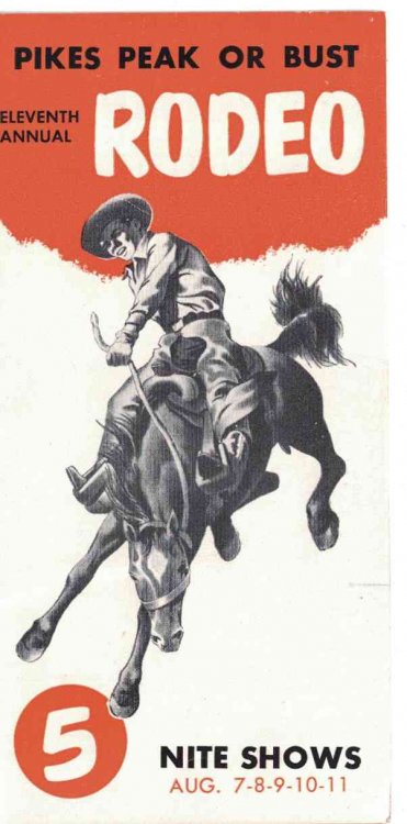 11th Annual Pikes Peak or Bust Rodeo - Brochure