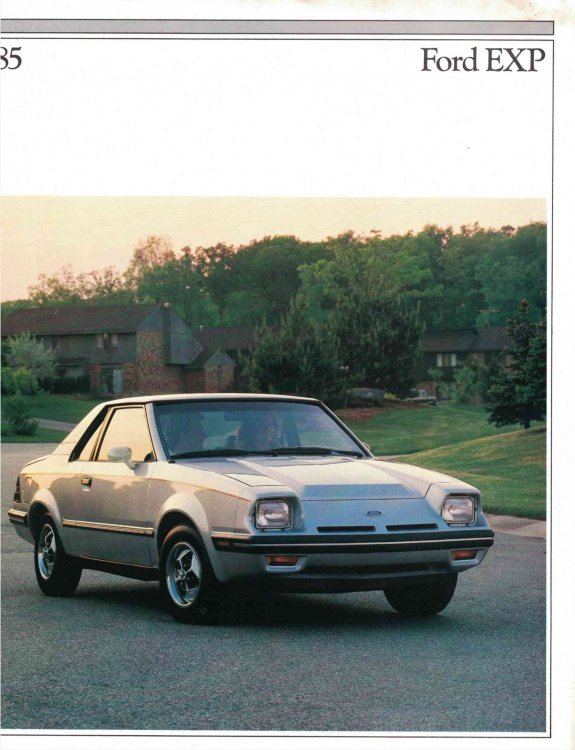 1985 Ford EXP [sales brochure]